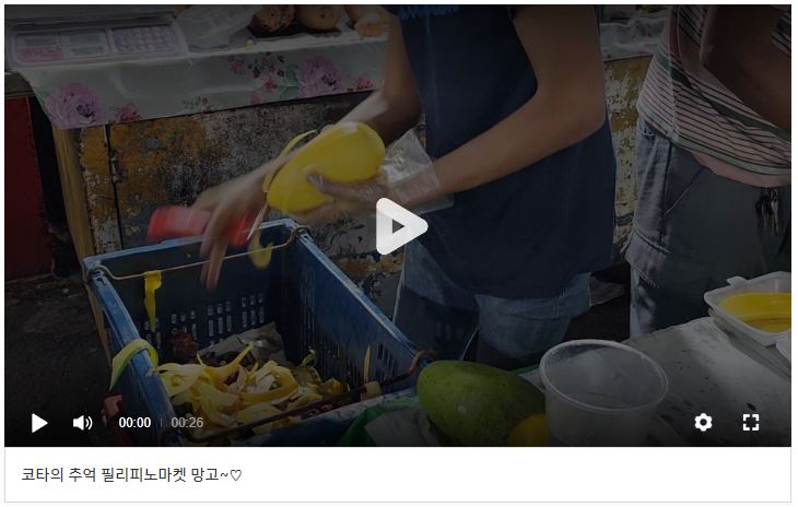 [코타키나발루] 코타의 추억 필리피노마켓 망고~♡